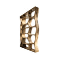 Auralis Sculpted Solid Wood Divider Bookshelf