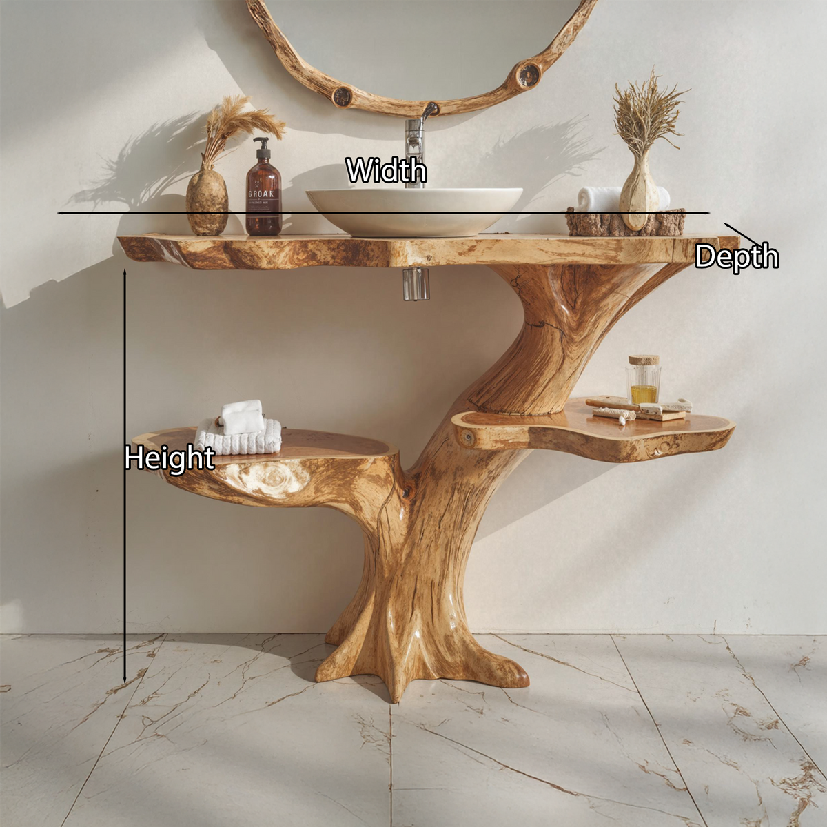 Handcrafted Floating Bathroom Vanity